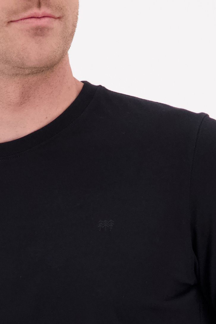 T-shirt noir à manches longues de Ravøtt pour Hommes