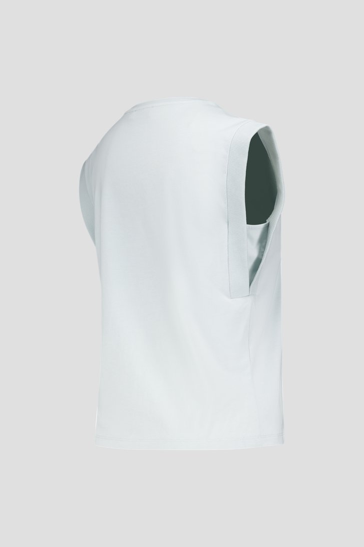 T-shirt pastel turquoise à col en V de Louise pour Femmes
