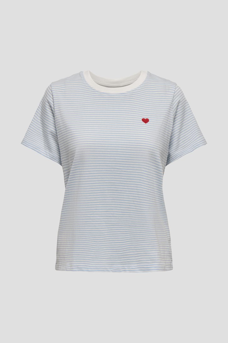 Photo produit 1 de  T-shirt rayé bleu clair  de JDY pour Femmes