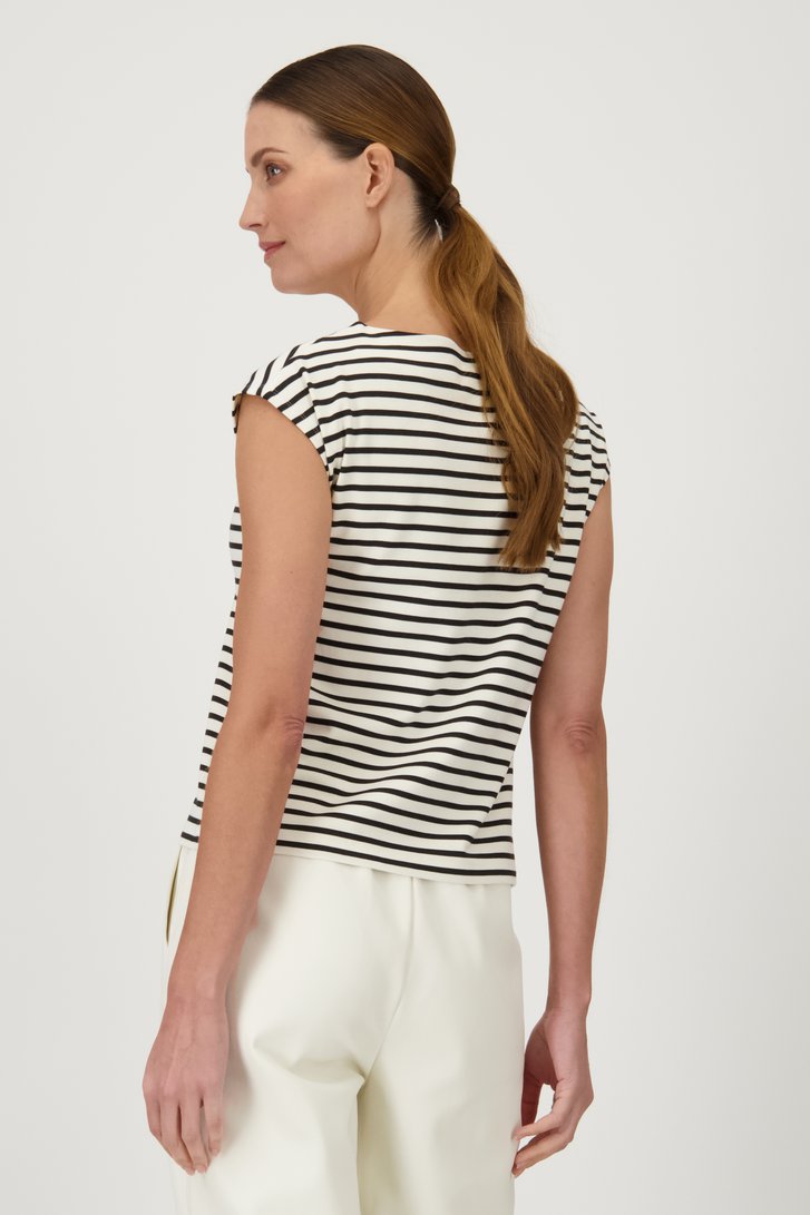 T-shirt rayé écru de D'Auvry pour Femmes