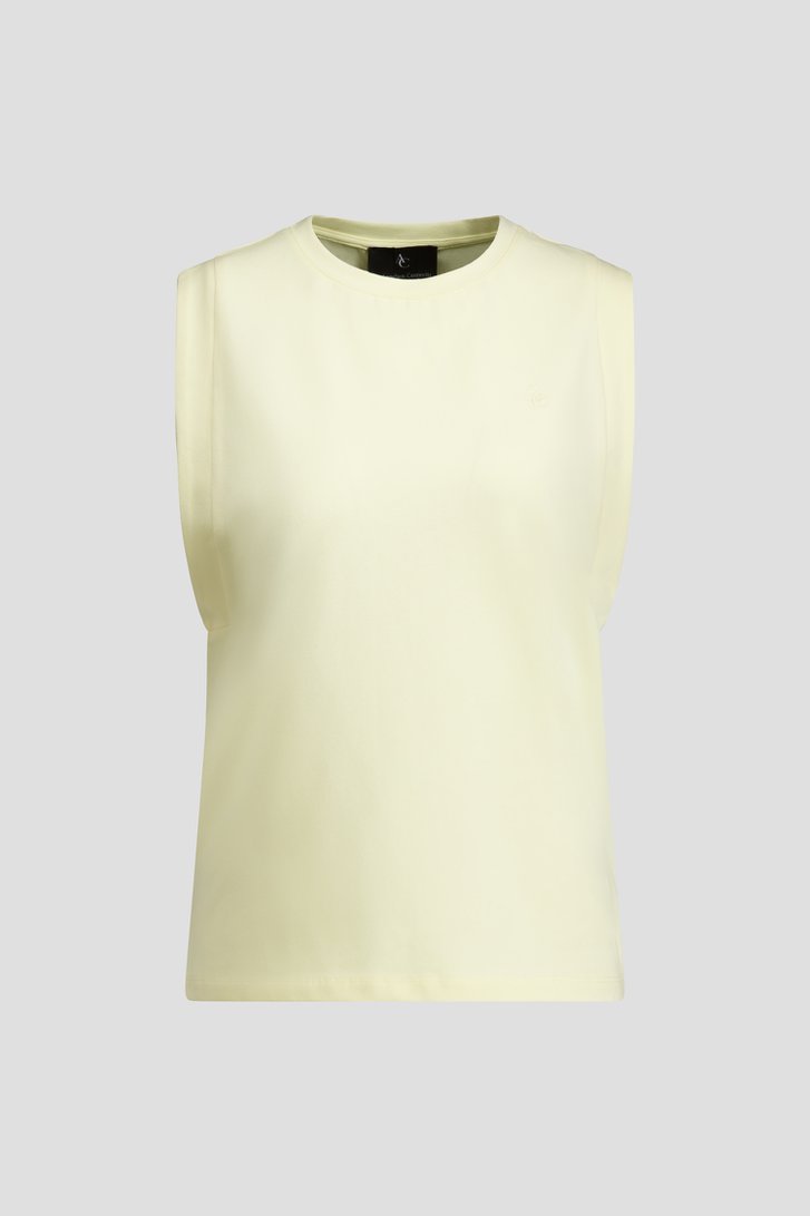 Photo produit 1 de T-shirt sans manches jaune clair de AC by Annelien Coorevits pour Femmes