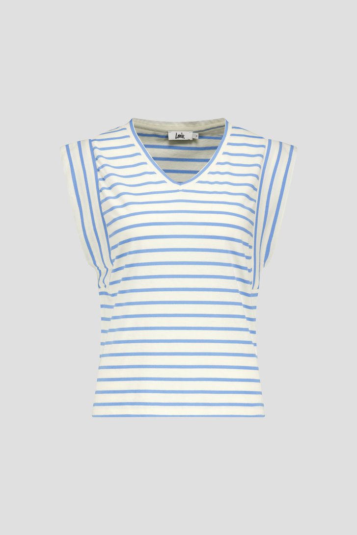 T-shirt sans manches rayé bleu  de Louise pour Femmes