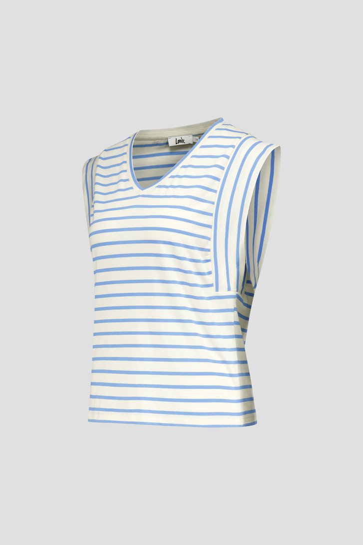 T-shirt sans manches rayé bleu  de Louise pour Femmes