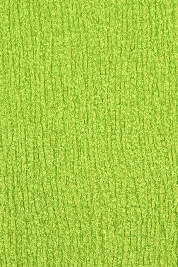 T-shirt texturé vert lime de Bicalla pour Femmes