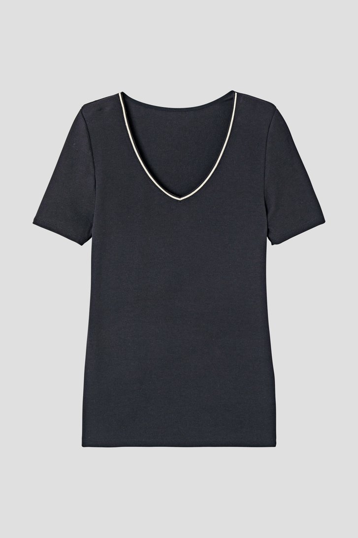 Photo produit 1 de T-shirt thermique noire à manches courtes de Liberty Island pour Femmes