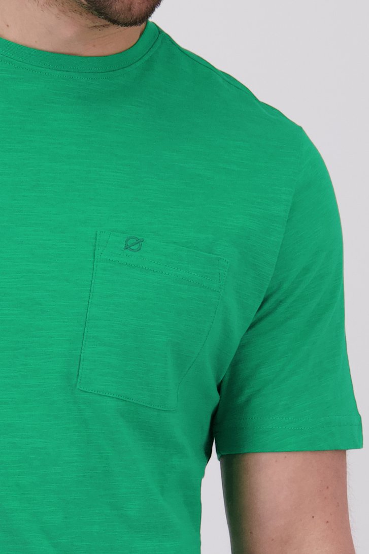 T-shirt vert à col rond de Ravøtt pour Hommes