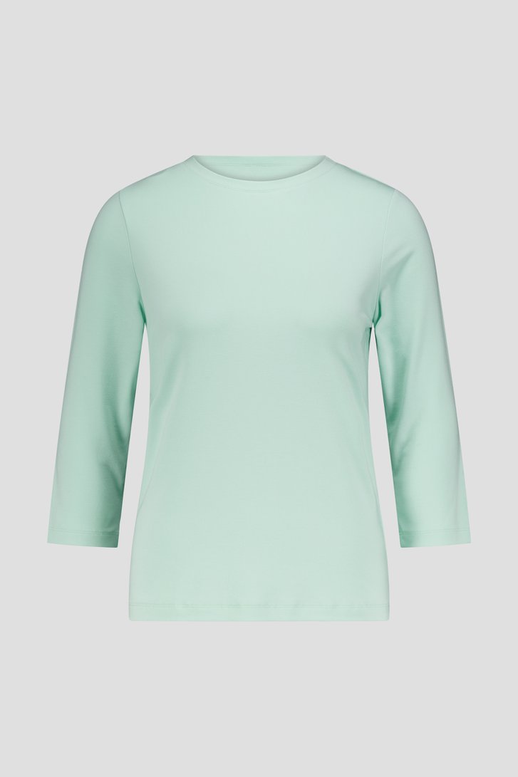 Photo produit 1 de T-shirt vert clair à manches 3/4 de Liberty Loving nature pour Femmes