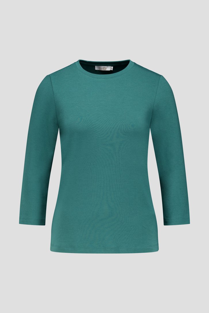 Photo produit 1 de T-shirt vert foncé à manches 3/4 de Liberty Loving nature pour Femmes