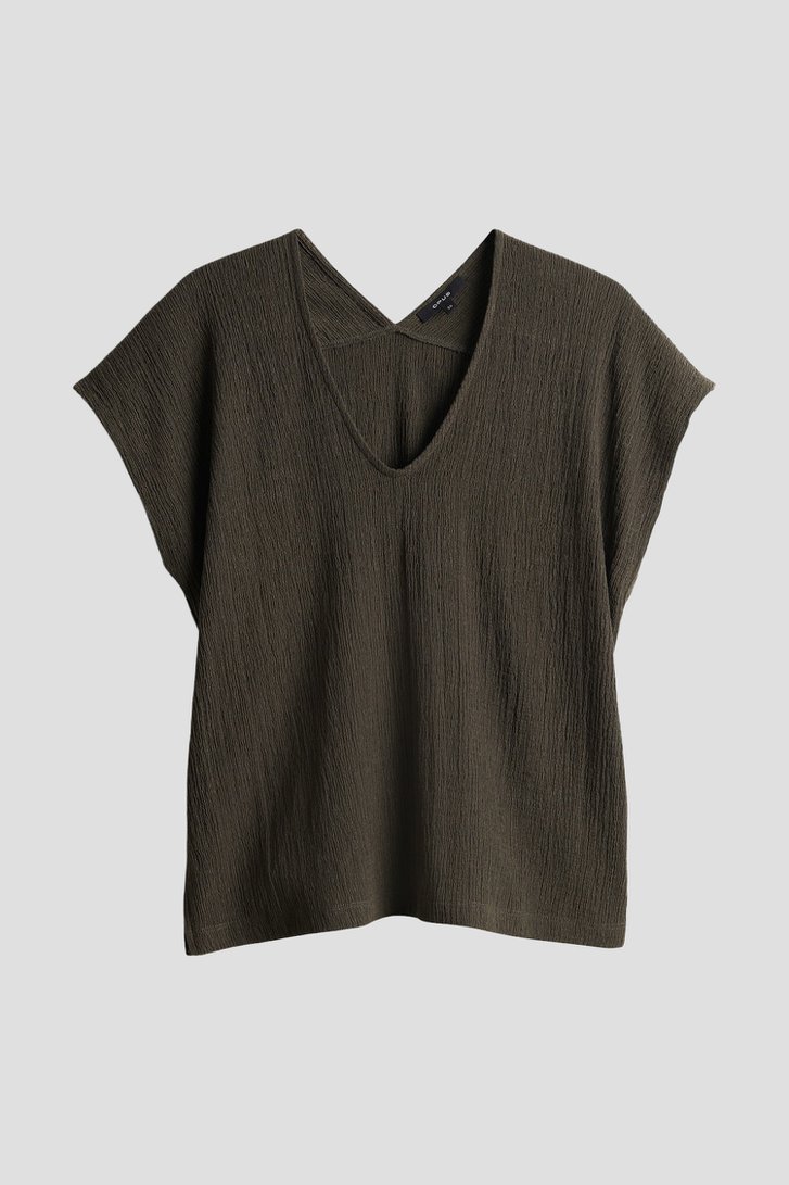Photo produit 1 de T-shirt vert foncé avec structure de Opus pour Femmes