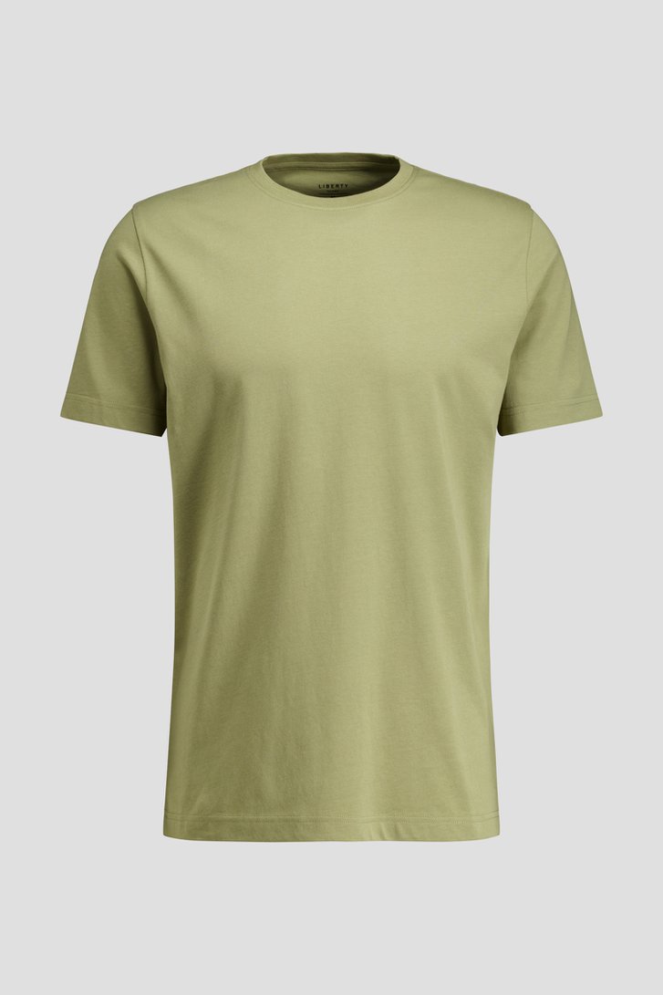 Photo produit 1 de T-shirt vert olive à col rond de Liberty Island pour Hommes