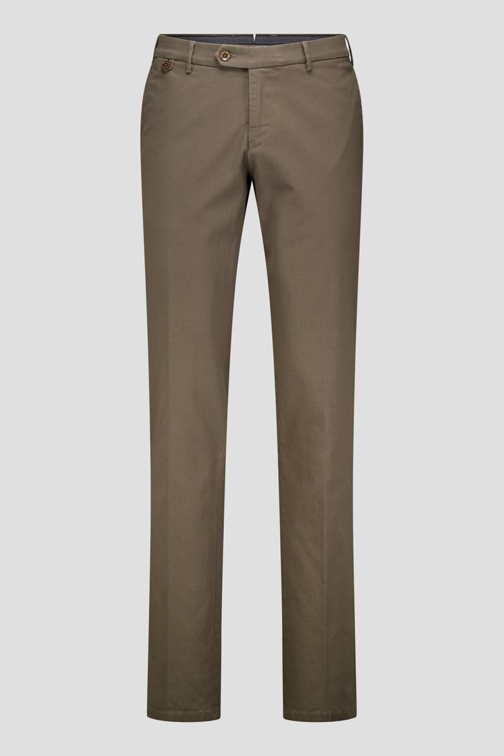 Taupe chino - Dallas - Slim fit van Brassville voor Heren