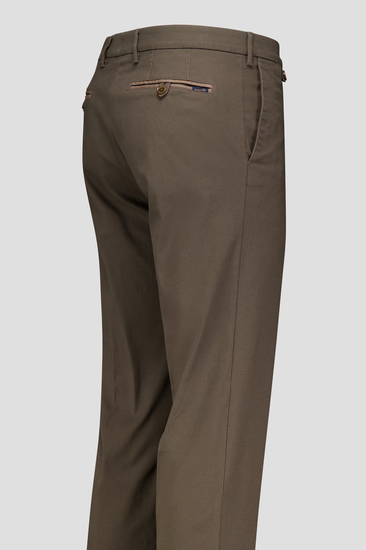 Taupe chino - Dallas - Slim fit van Brassville voor Heren