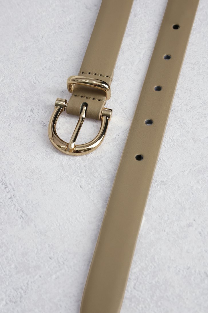Productfoto 1 van Taupe riem met goudkleurige gesp door Liberty Island voor Dames