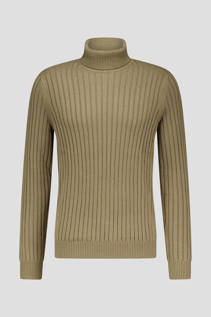 Productfoto 1 van  Taupe trui met rolkraag  door Casual Five voor Heren