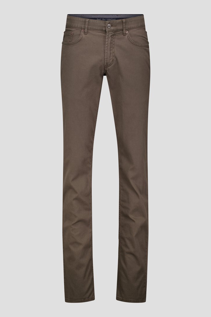 Taupekleurige chino - Jackson - Regular fit van Brassville voor Heren