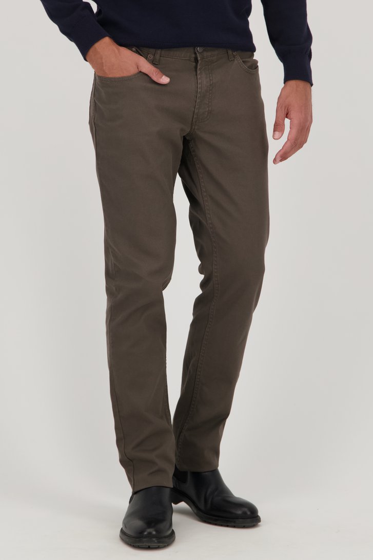 Taupekleurige chino - Jackson - Regular fit van Brassville voor Heren
