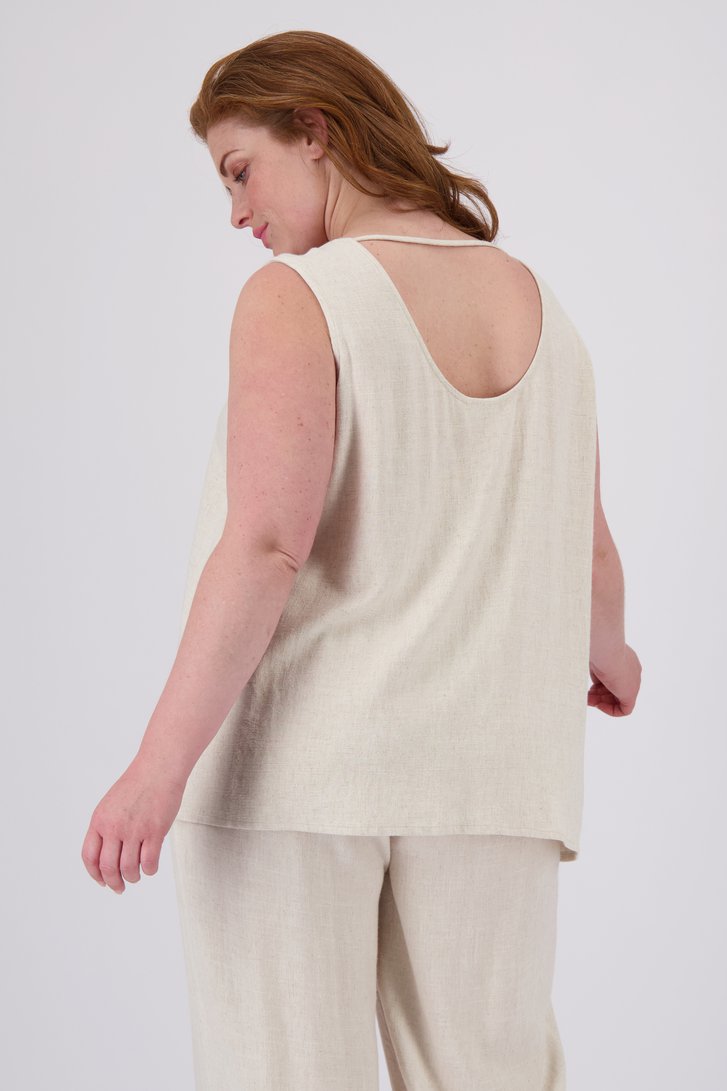 Top beige clair de Only Carmakoma pour Femmes
