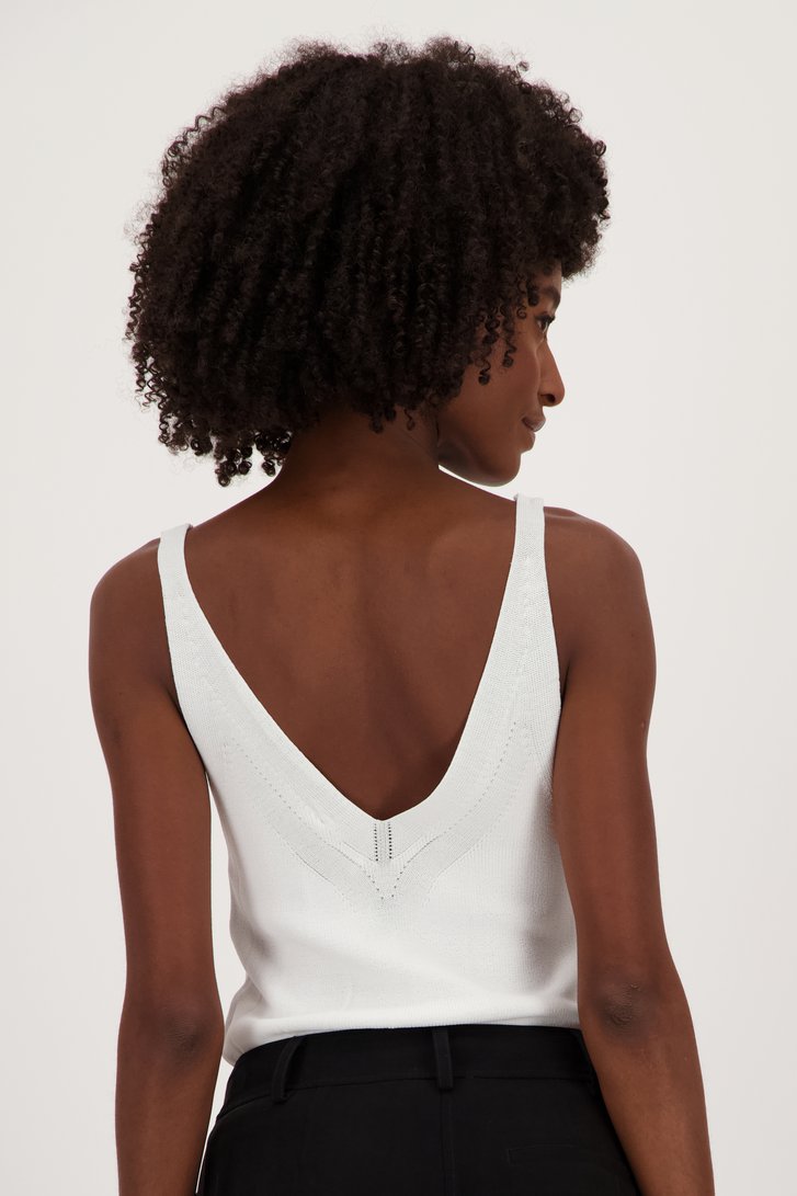 Top blanc fin de Louise pour Femmes