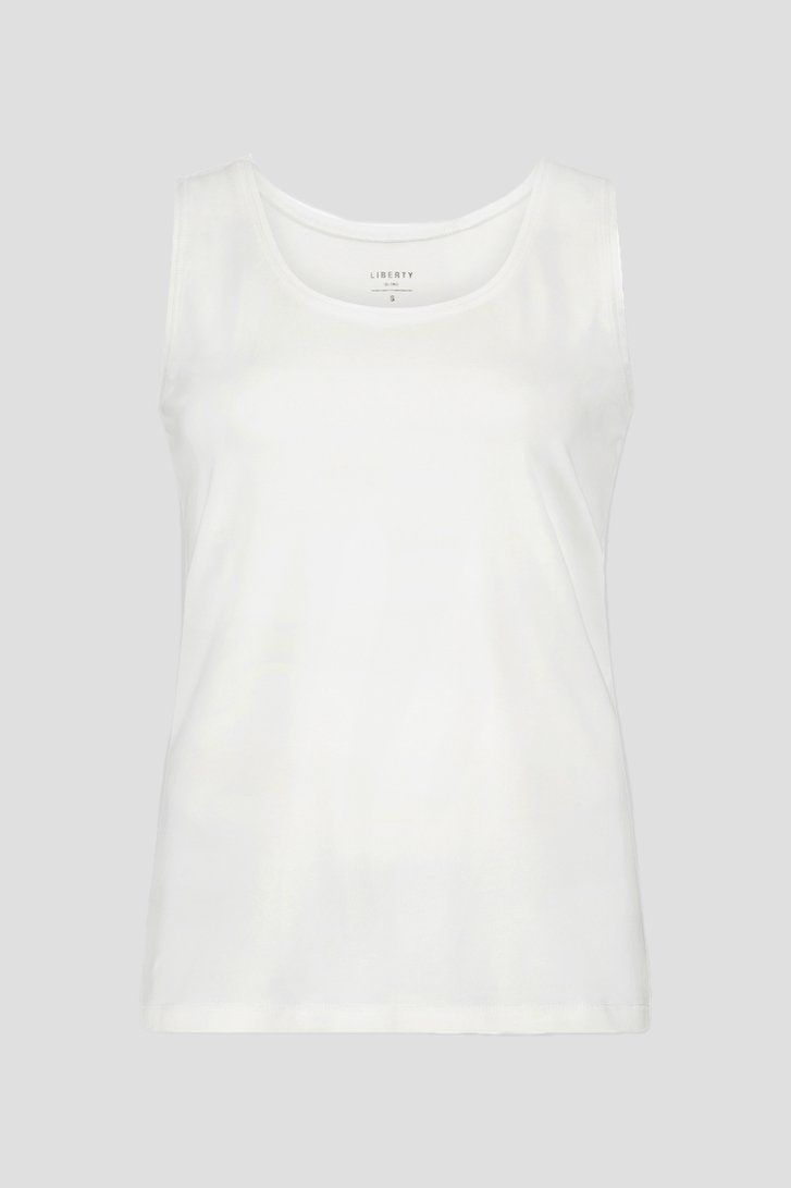 Photo produit 2 de Top blanc simple de Liberty Island pour Femmes