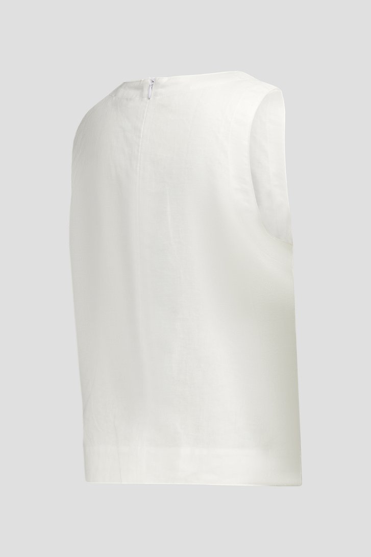 Top en lin blanc de Liberty Island pour Femmes