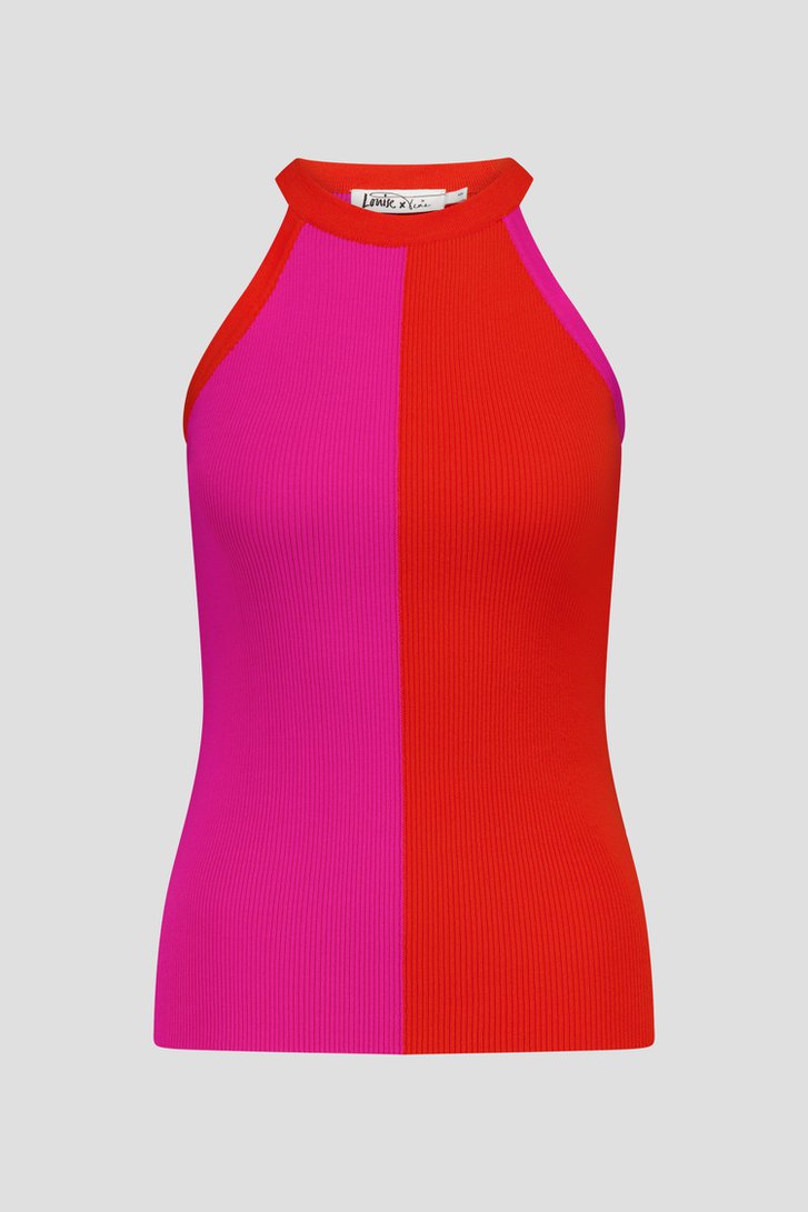 Top en tricot avec colour block - Louise x Tine de Louise pour Femmes