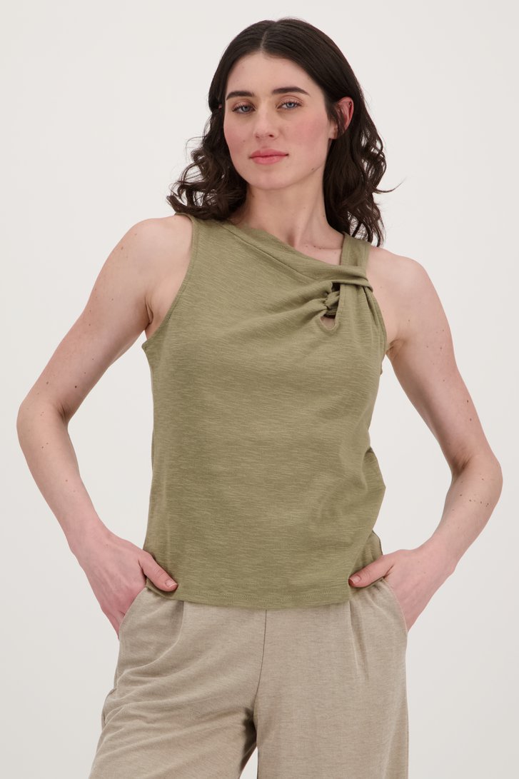 Top kaki avec détail noué de JDY pour Femmes