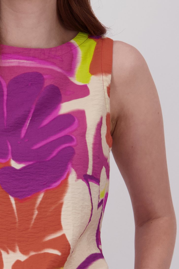 Top met zijdelook en kleurrijke print  van Libelle voor Dames