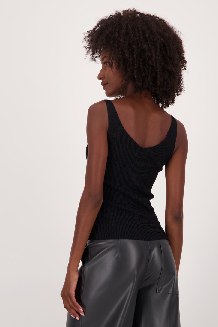 Le dos de Top noir scintillant de JDY pour Femmes
