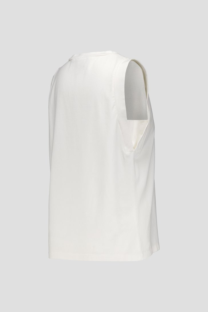 Top sans manches blanche avec col rond de AC by Annelien Coorevits pour Femmes