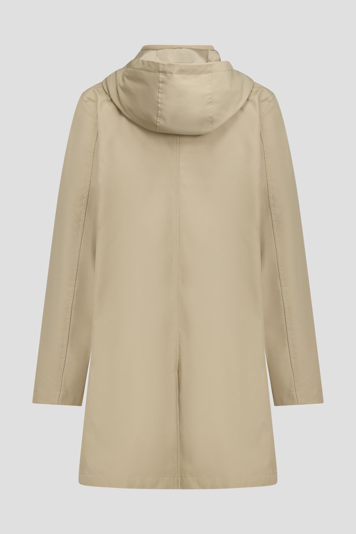 Photo produit 2 de Trench-coat beige clair avec capuche de Claude Arielle pour Femmes