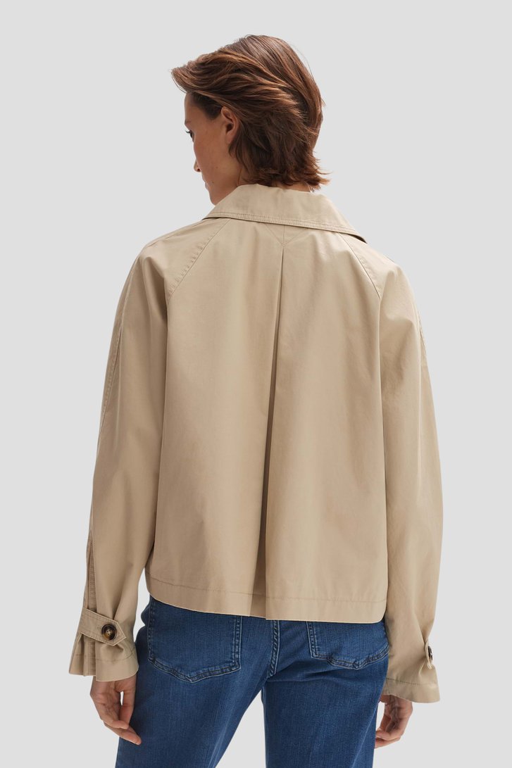 Trench-coat court beige de Opus pour Femmes