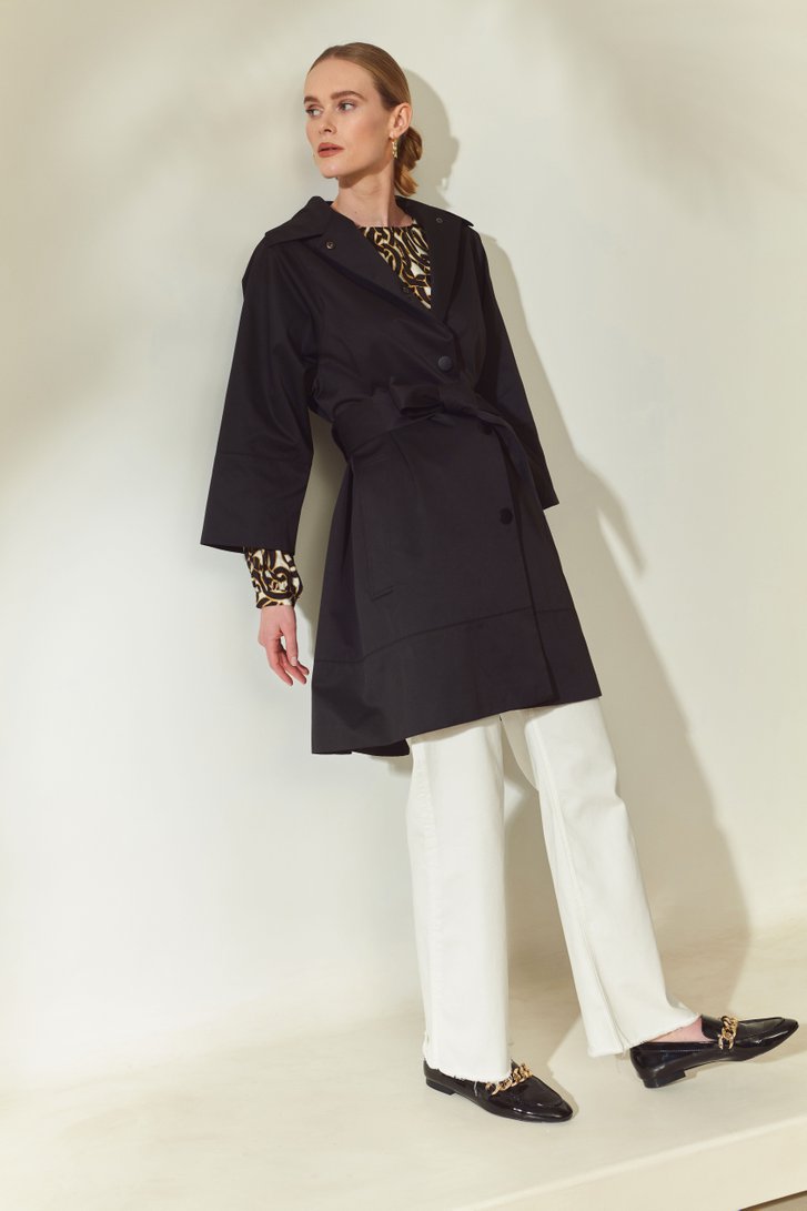 Trench-coat noir de D'Auvry pour Femmes