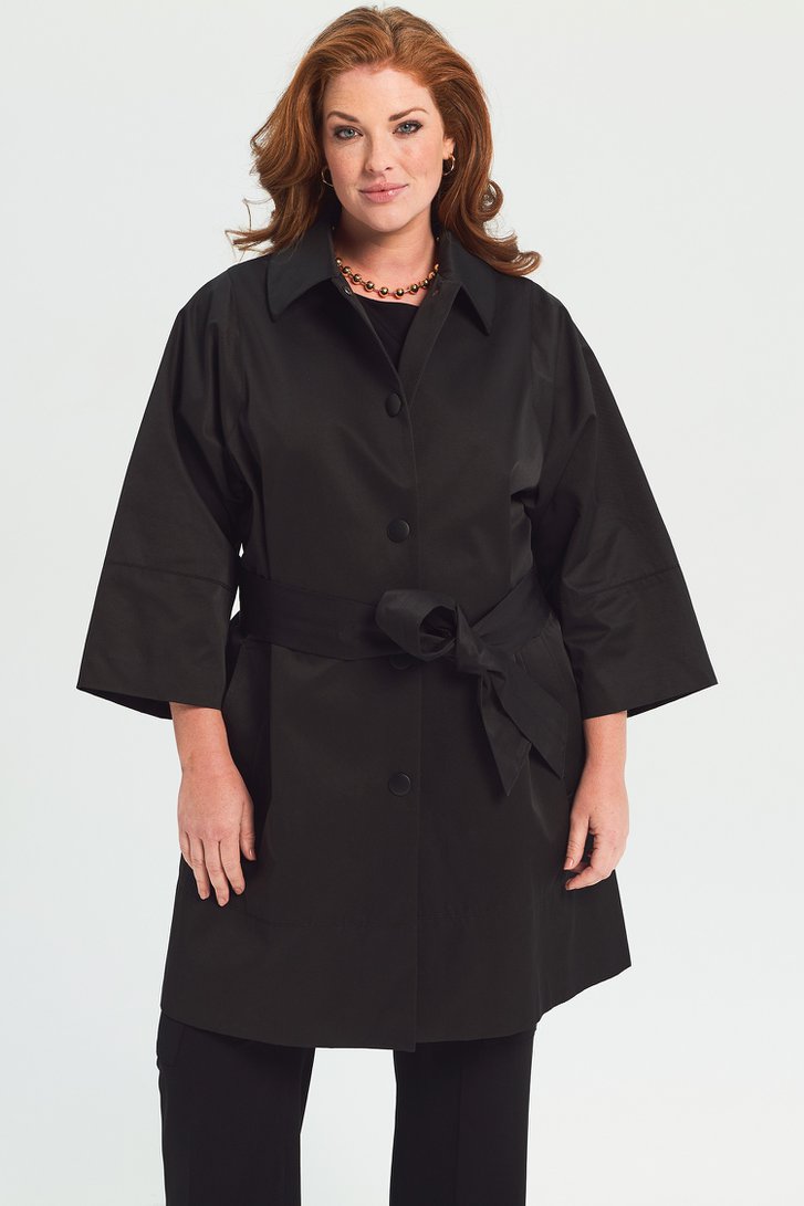 Trench-coat noir de D'Auvry pour Femmes