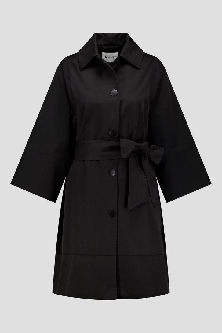 Trench-coat noir de D'Auvry pour Femmes