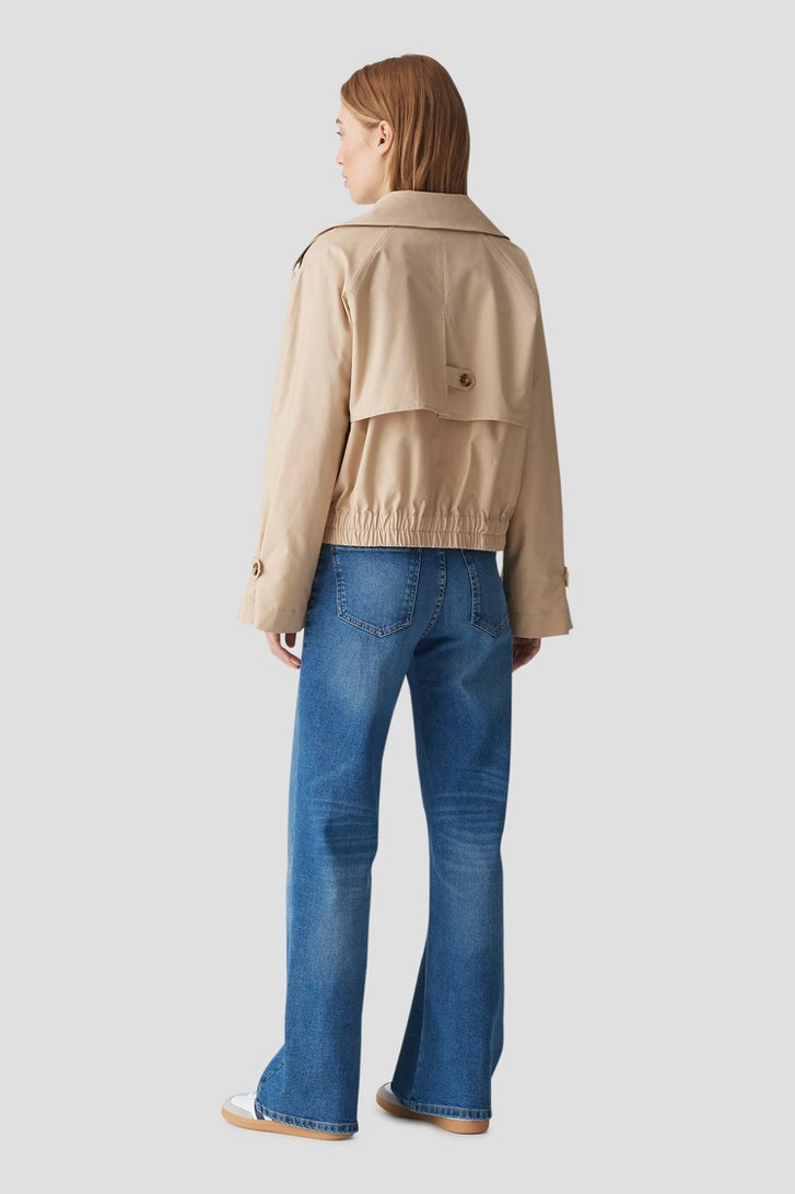 Trenchcoat beige courte de Opus pour Femmes