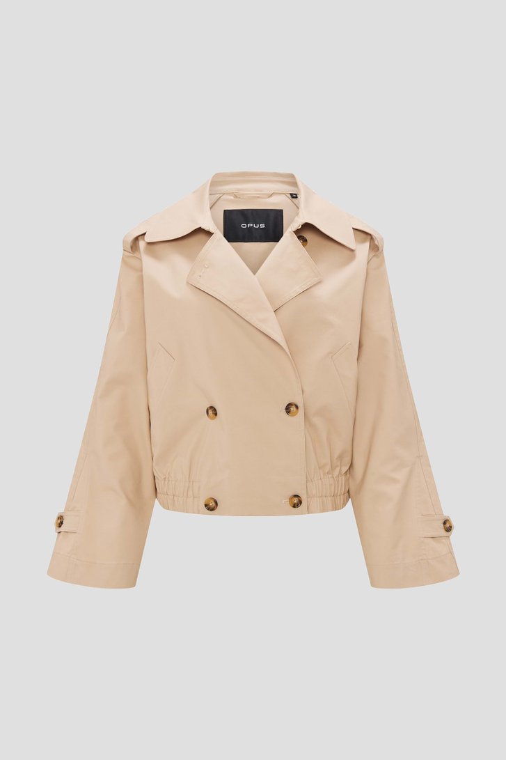 Trenchcoat beige courte de Opus pour Femmes