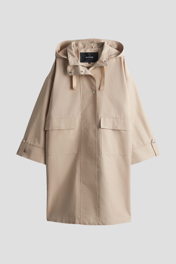 Trenchcoat beige mi-long - Déperlant de Opus pour Femmes
