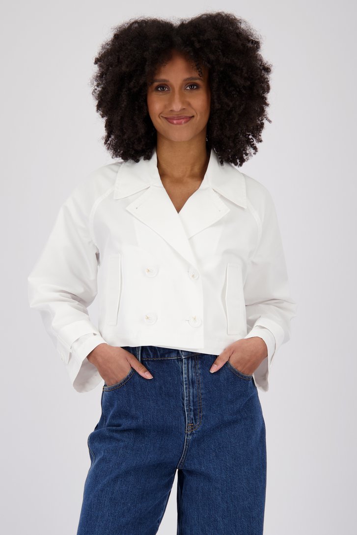 Trenchcoat courte blanche de Louise pour Femmes