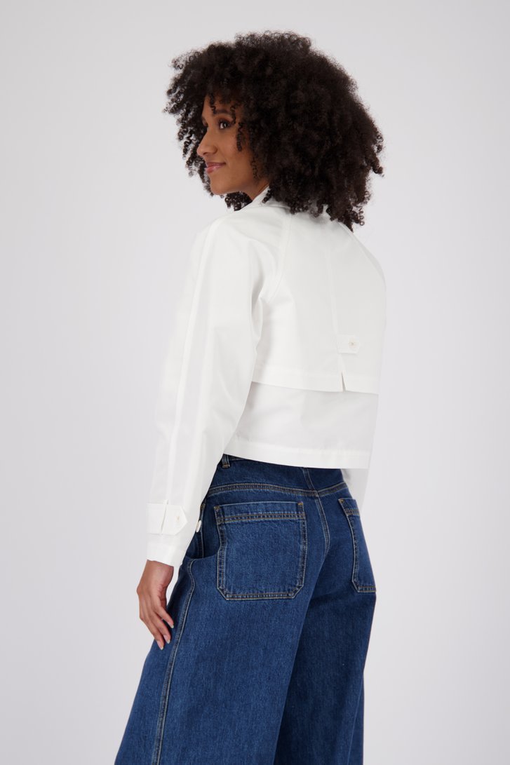 Trenchcoat courte blanche de Louise pour Femmes