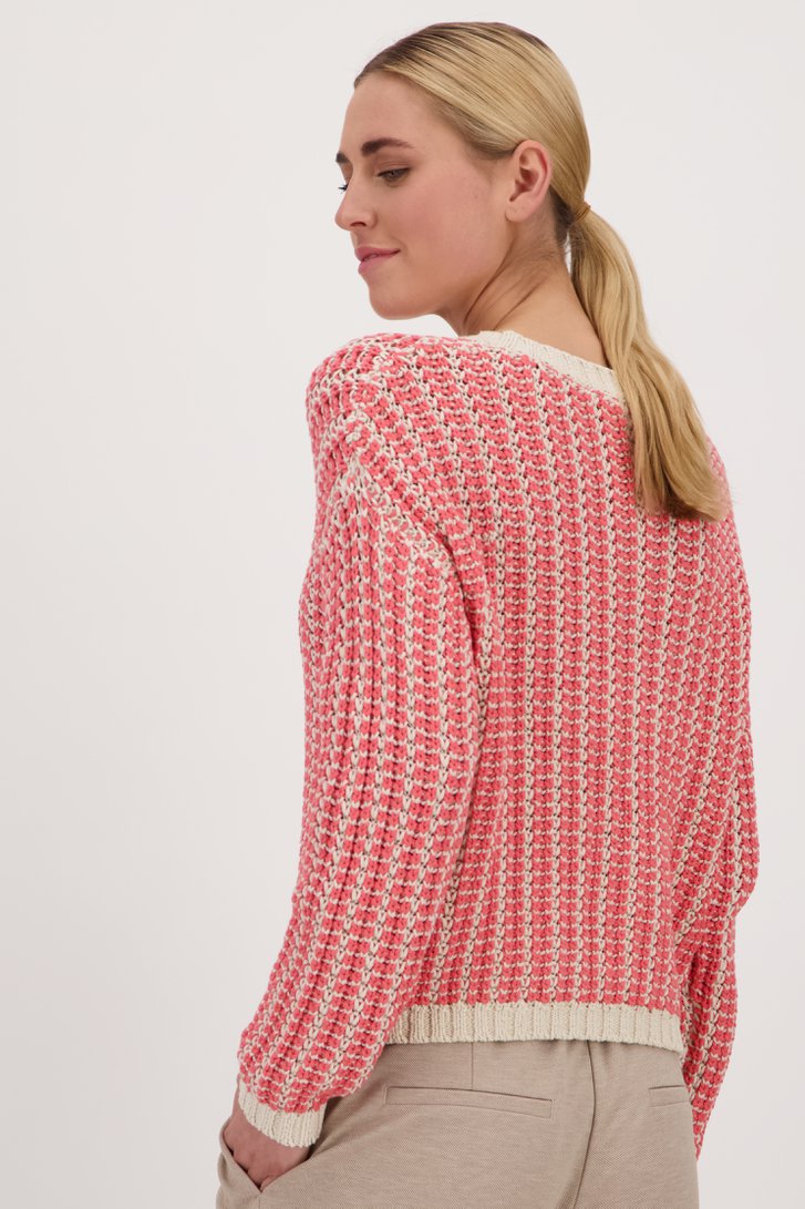 Trui in koraalroze-beige van Opus voor Dames