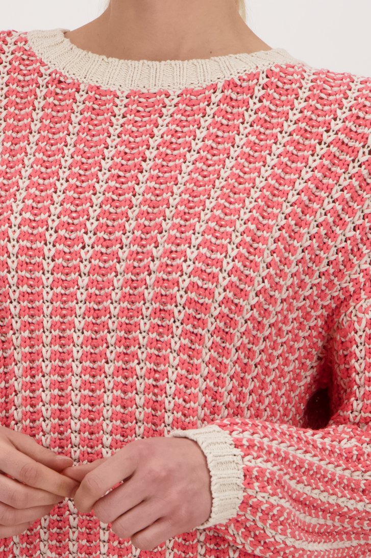 Trui in koraalroze-beige van Opus voor Dames