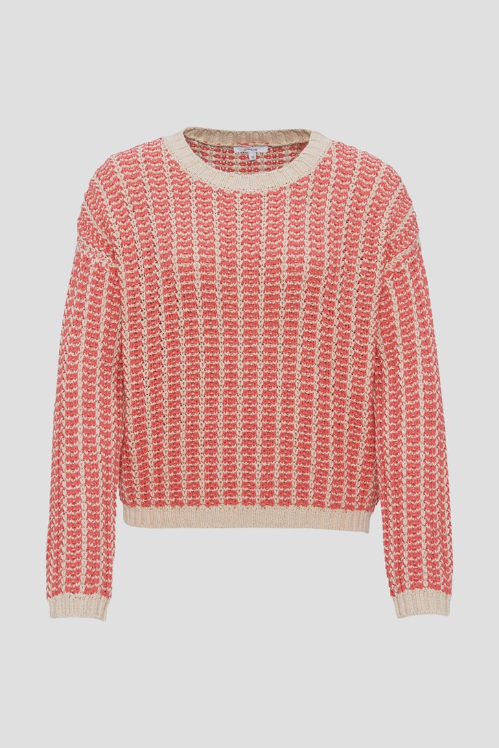 Trui in koraalroze-beige van Opus voor Dames