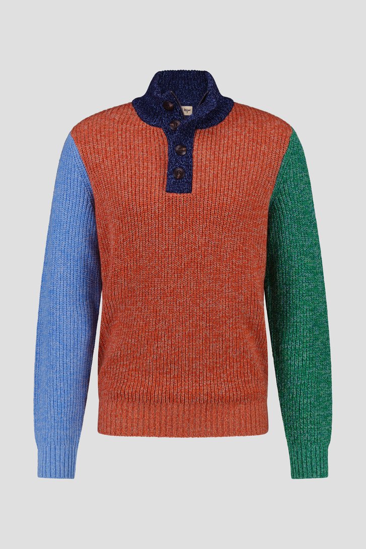 Trui met colour block - Collectie Metejoor van Ravøtt voor Heren