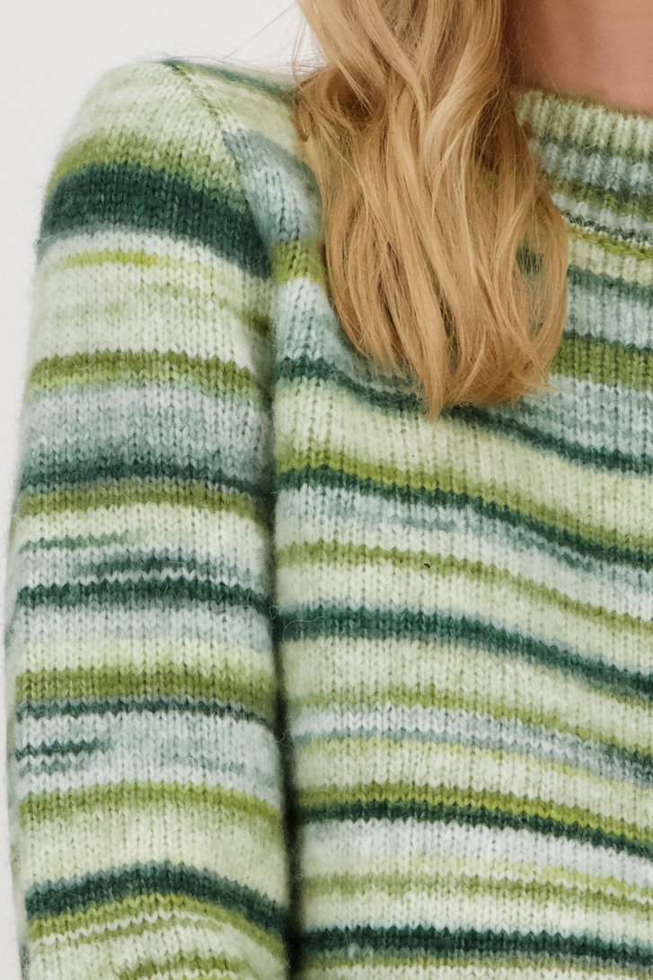 Trui met groen-blauw patroon van Libelle voor Dames