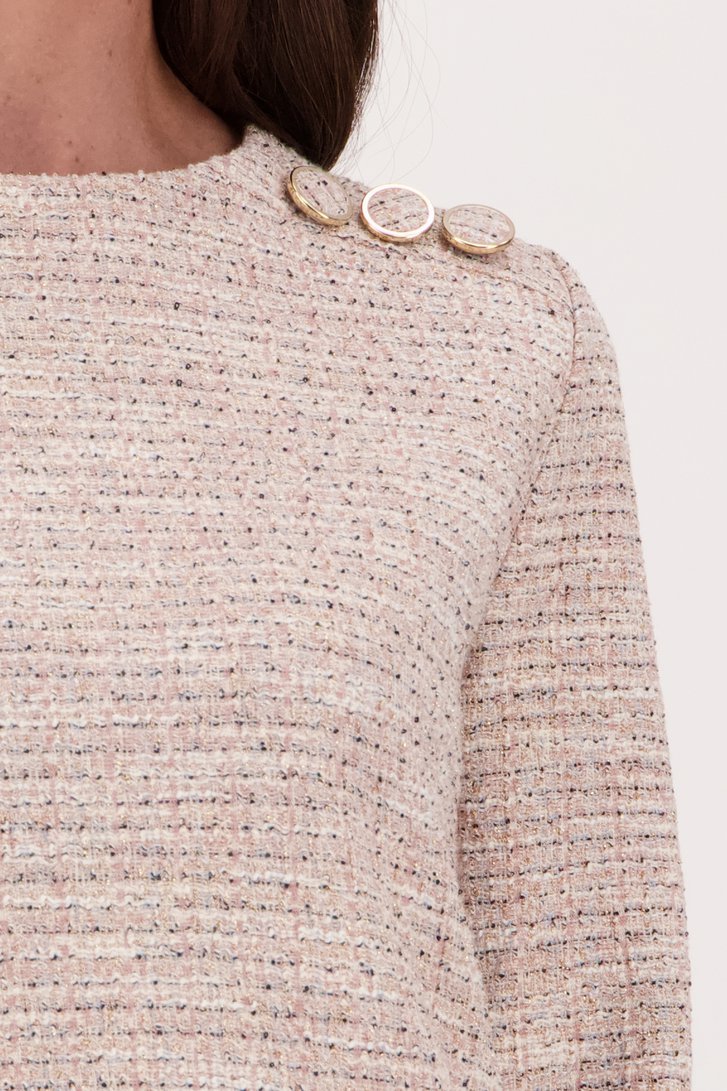 Truitje in pastel bouclé van Claude Arielle voor Dames