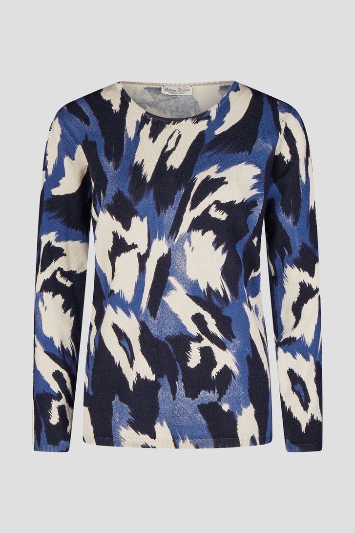 Truitje met beige print van Barbara Lebek voor Dames