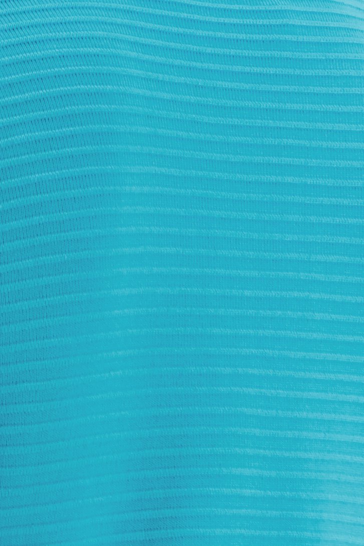 Turquoise cardigan in geribbelde structuurstof van Claude Arielle voor Dames