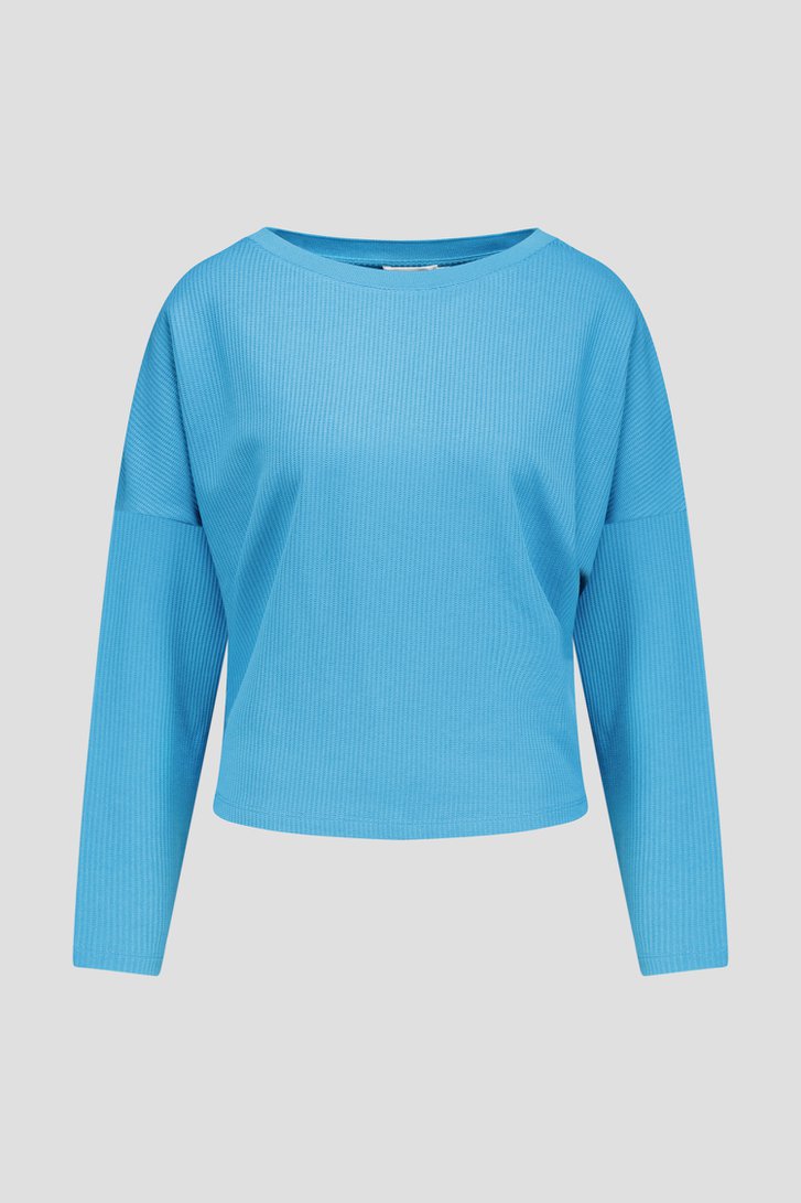 Productfoto 1 van Turquoise T-shirt met lange mouwen  door D'Auvry voor Dames