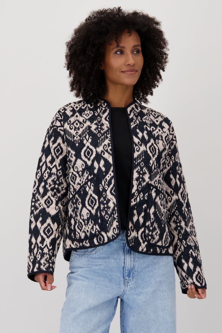 Veste à imprimé noir-beige de JDY pour Femmes