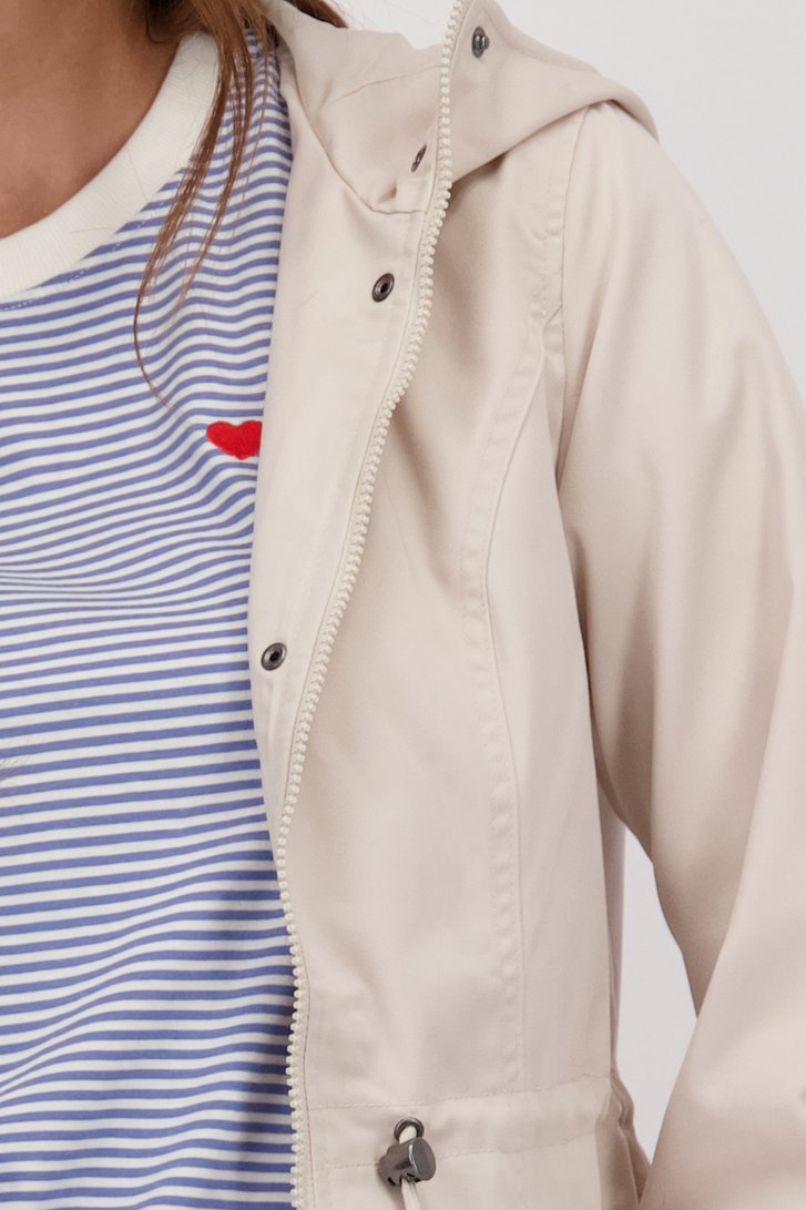 Détail de Veste beige à capuche de JDY pour Femmes